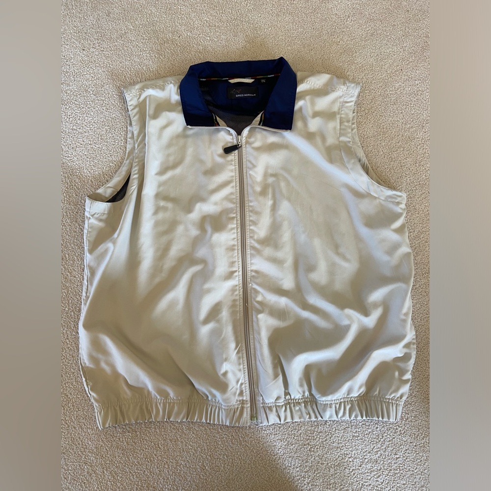 Greg Norman Golf Vest Beige/tan Large